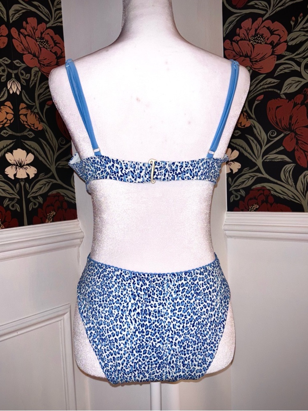 NWT 🌀🩵 VS PINK Blue Leopard Bikini Set - Picture 7 of 15